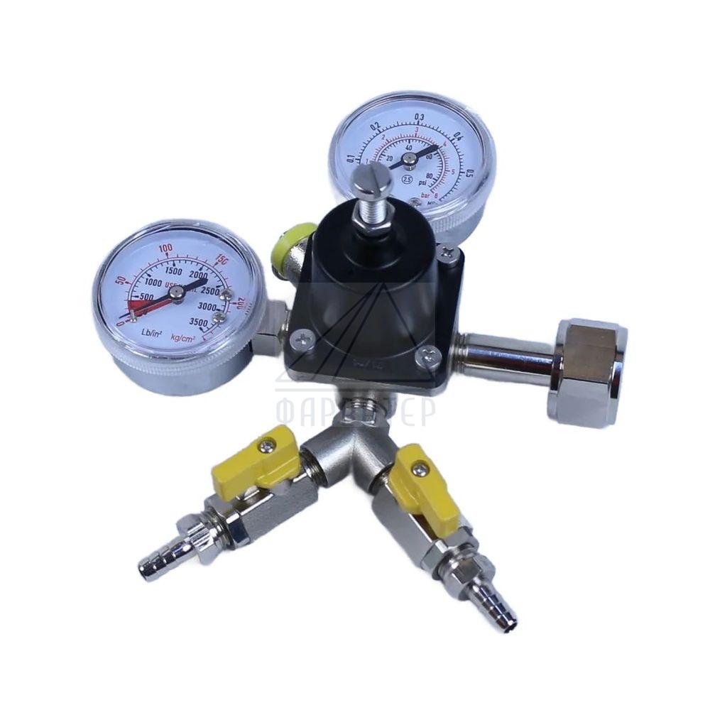 Редуктор СО2 для пива Premium Китай на 2 выхода