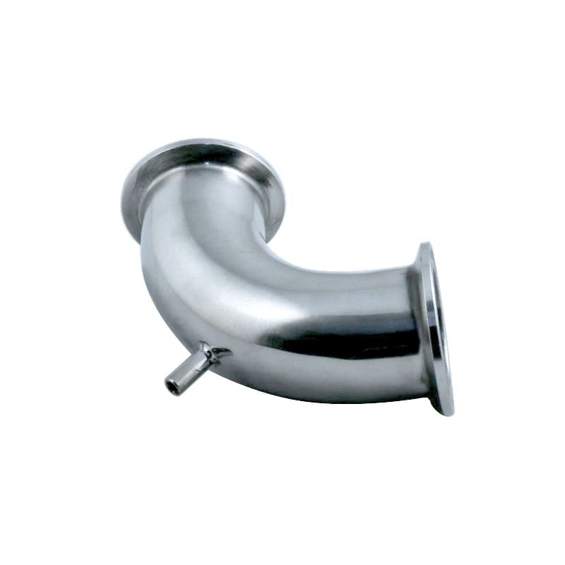 Отвод 90 градусов с носиком под термометр-щуп, под кламп DN1,5"