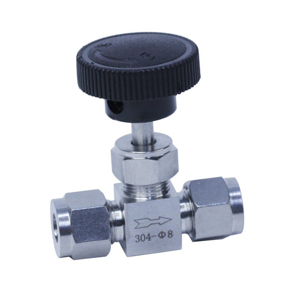 Кран игольчатый металлический 8 мм