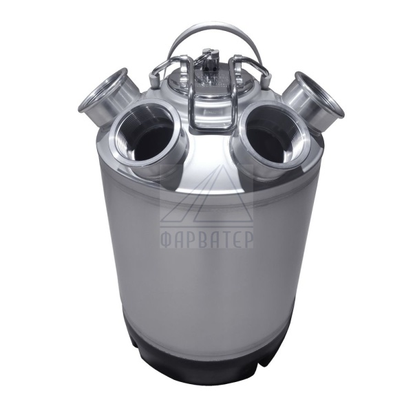 Емкость промывочная металл, 10 л, на 4 ф. без фит