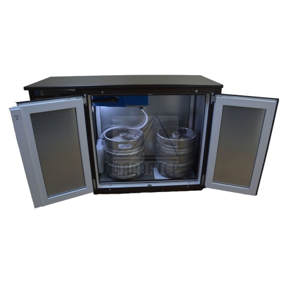 Кегератор-барная стойка на 02 кеги (компрессор сбоку)