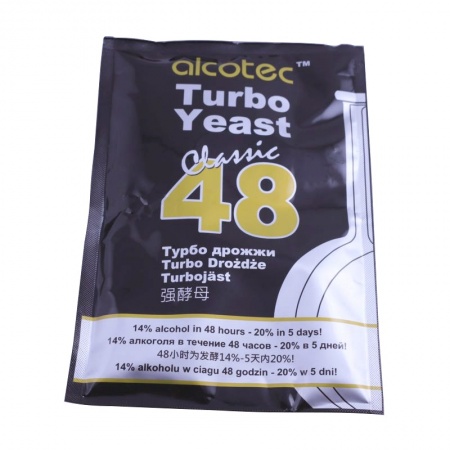 Дрожжи Alcotec Turbo Yeast Classic 48, 130 гр.